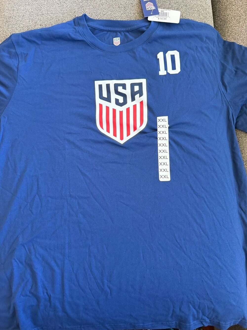 U.S. Soccer Christian Pulisic #10 Men's Royal Blue Graphic T-Shirt